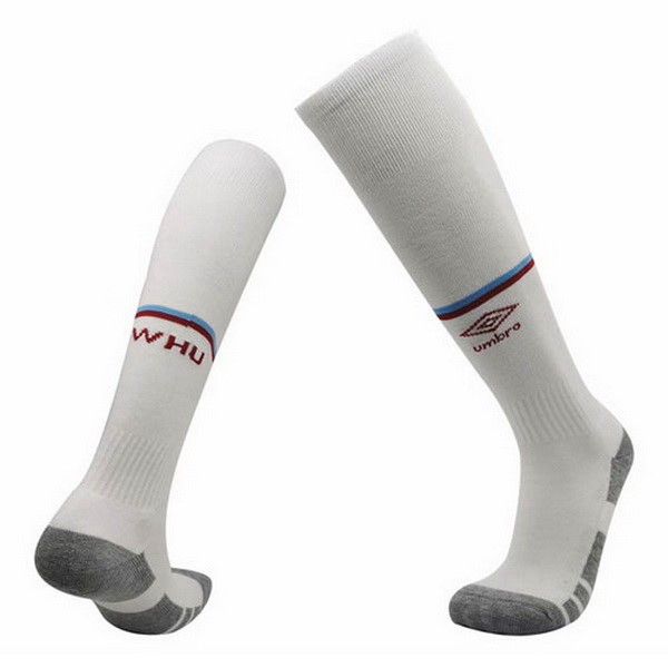 Socken West Ham United Heim 2020-21 Weiß Fussballtrikots Günstig